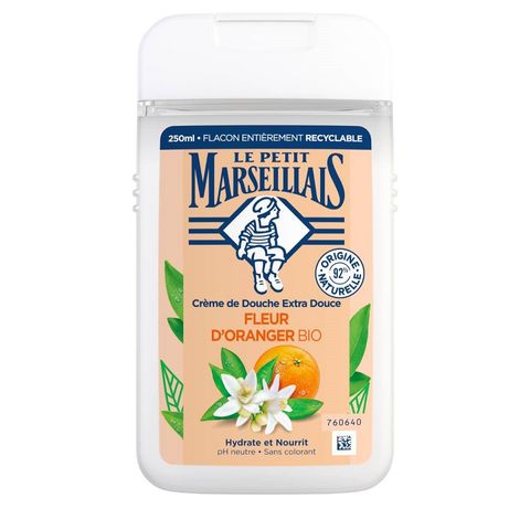 Sữa Tắm Hương Hoa Cam Le Petit Marseillais Fleur D'Oranger Bio 250ml - Dưỡng Ẩm, Làm Sạch Da Dịu Nhẹ, Hương Thơm Tự Nhiên