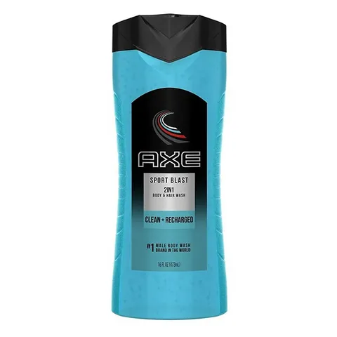 Sữa Tắm Nam 2in1 AXE SPORT BLAST Body & Hair 473ml - Mang Đến Hương Thơm Mạnh Mẽ, Sảng Khoái Cho Tóc & Da Sau Khi Tập Luyện