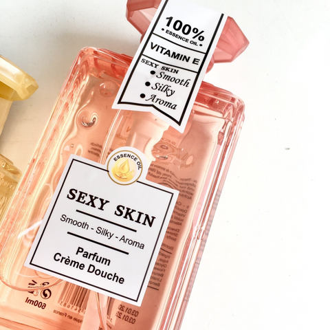 Sữa tắm nước hoa Sexy Skin Vitamin E - Ngọt dịu nhẹ 600ml Pháp