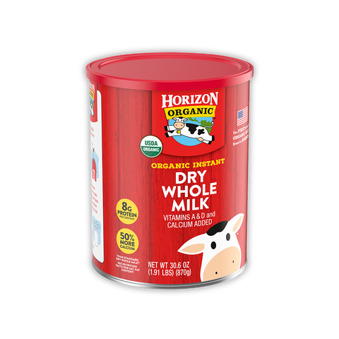 Sữa Bột Nguyên Kem Hữu Cơ Horizon Organic - Sữa Tươi Đậm Đặc Cho Trẻ Em Từ 1 Tuổi, Giàu Canxi Và Vitamin D, 870g