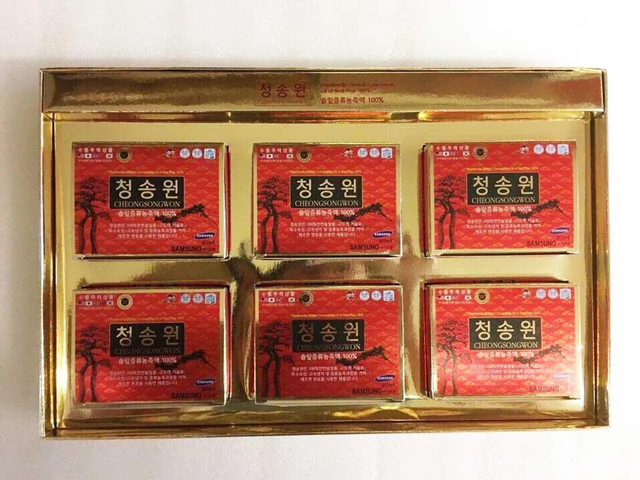 Tinh Dầu Thông Đỏ Cheongsongwon Cao Cấp Hàn Quốc – Hộp Đỏ 180 Viên, Hỗ Trợ Sức Khỏe, Làm Quà Tặng Mẹ, Bố, Sếp