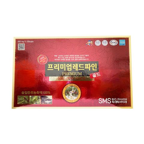 Tinh Dầu Thông Đỏ Samsung Premium Red Pine Gold Hàn Quốc - Hỗ Trợ Bồi Bổ Sức Khỏe, Tăng Cường Lưu Thông Máu - Hộp 150 Viên