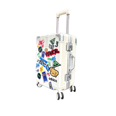 Vali Adidas Sticker Power 22 inch - Kéo Cabin Nhẹ, 4 Bánh Xe Quay 360 Độ, Thiết Kế Họa Tiết Sticker Độc Đáo, Dành Cho Đi Du Lịch