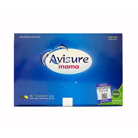 Viên Bổ Sung Vitamin Tổng Hợp Cho Bà Bầu Avisure Mama - Hỗ Trợ Khỏe Mạnh Thai Kỳ, 23 Vitamin và Khoáng Chất Thiết Yếu