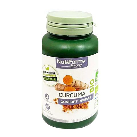 Viên Tinh Nghệ Hữu Cơ Curcuma Bio Nat&Form 200 Viên - Hỗ Trợ Tiêu Hóa, Chăm Sóc Da Từ Nguồn Tự Nhiên Pháp