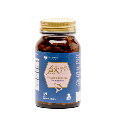 Viên Uống Sụn Vi Nhật Bản Fine Japan Shark Cartilage 520 Viên - Tăng Cường Sức Khỏe Xương Khớp, Giảm Đau Nhức, Dễ Dàng Hấp Thụ