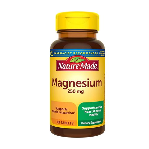Viên uống bổ sung magie Nature Made 250mg - Hỗ trợ sức khỏe tim mạch, xương chắc khỏe và giảm mệt mỏi cho người lớn