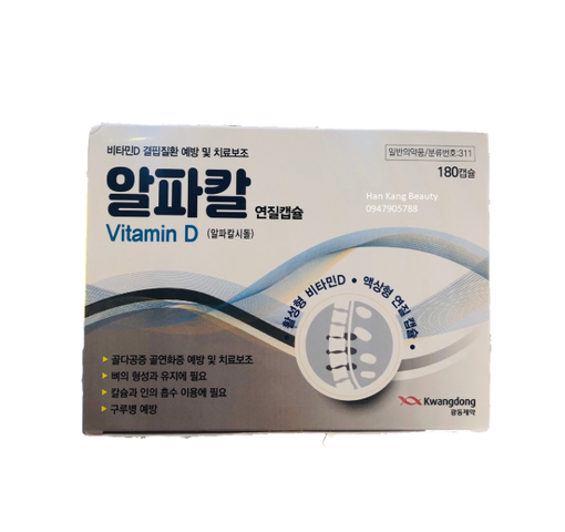Viên Uống Vitamin D Kwangdong Hàn Quốc Hỗ Trợ Xương Khớp