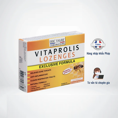 Vitaprolis Lozenges viên ngậm ho cho cả gia đình