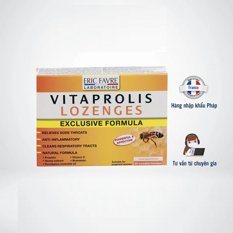 Vitaprolis Lozenges viên ngậm ho cho cả gia đình