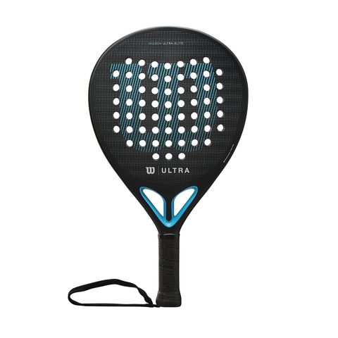 Vợt Padel Wilson Ultra Elite V2 Black/Blue - Dụng Cụ Thể Thao Cao Cấp Chống Shock với Công Nghệ Opti Grip, Trọng Lượng Nhẹ 361g