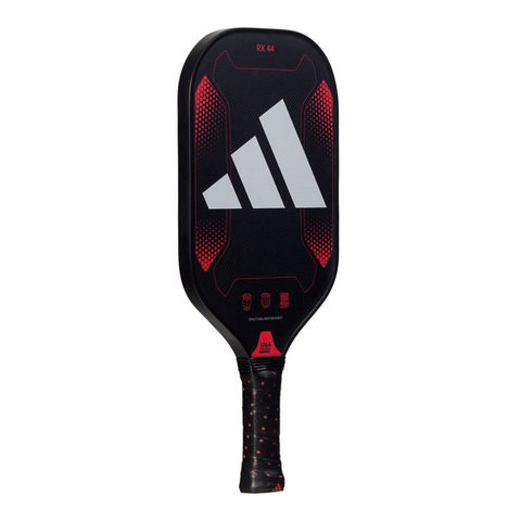 Vợt Pickleball Adidas RX44 2 - Thiết Kế Mặt Sợi Thủy Tinh, Tăng Sức Mạnh và Độ Chính Xác, Màu Đen Phối Đỏ và Cam