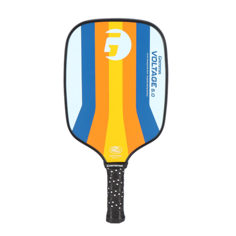 Vợt Pickleball Gamma Voltage 5.0 - Vợt Chơi Thể Thao Mạnh Mẽ, Thiết Kế Nhiều Xoáy, Từ Thương Hiệu Gamma Sports