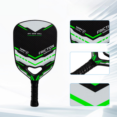 Vợt Pickleball Jusain JSR-121 Friction Surface 14mm - Vợt Đánh Bóng Chuyên Nghiệp, Cải Thiện Lực Đánh và Kiểm Soát Bóng Tối Ưu