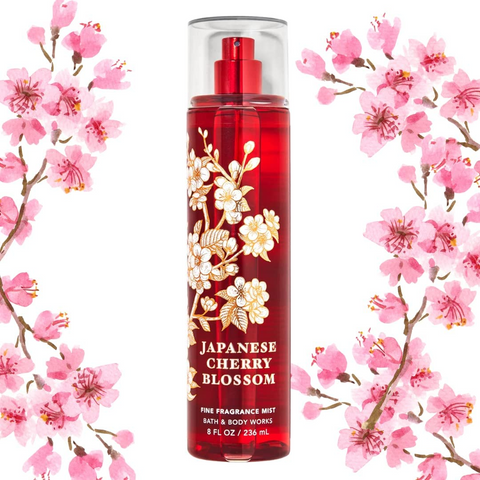 Xịt Thơm Toàn Thân Bath & Body Works 236ml Japanese Cherry Blossom - Phiên Bản Giới Hạn, Hương Hoa Anh Đào Nhật Bản Quyến Rũ