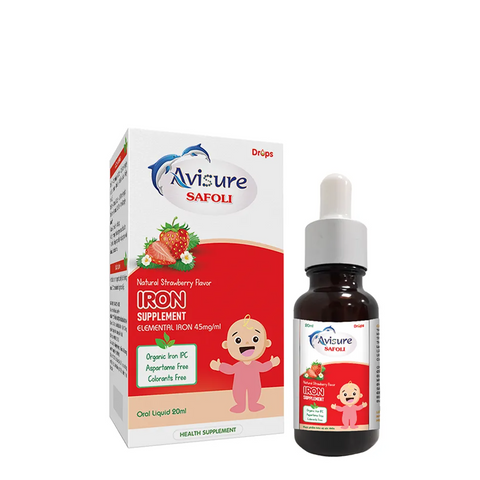 Avisure Safoli Drop - Bổ Sung Sắt Hữu Cơ Dạng Nhỏ Giọt Cho Bé - Giúp Trẻ Tăng Cân, Phòng Ngừa Thiếu Sắt, Dễ Uống