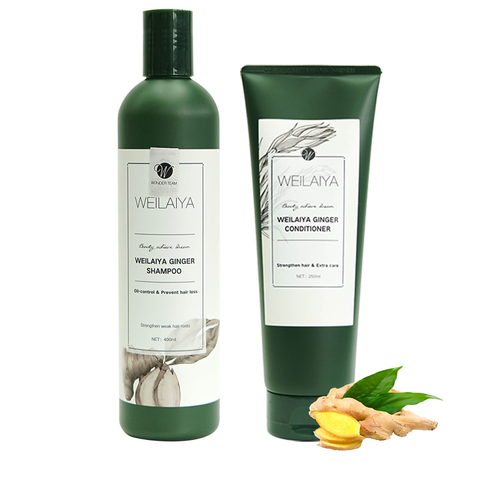 Bộ dầu gội cặp weilaiya tinh chất gừng cao cấp gội 400ml xả 250ml