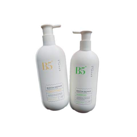 Bộ Dầu Gội Xả EPHYLA B5 Biotin Repair 800ml - Chăm Sóc Tóc Hư Tổn, Khô Xơ, Giảm Rụng Tóc, Mềm Mượt, Dưỡng Ẩm