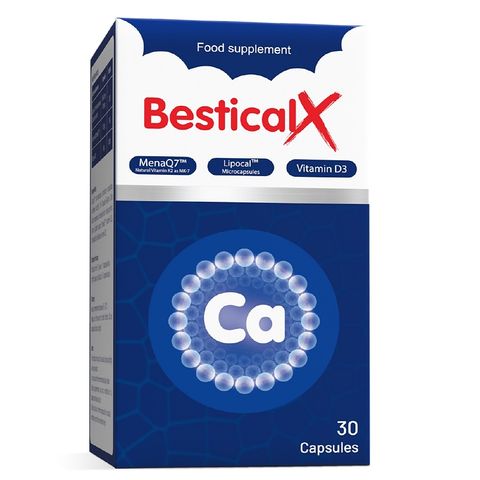 Canxi Sinh Học Dạng Viên Bestical X - Hỗ Trợ Xương Khớp, Bổ Sung Vitamin D3 & K2, Dành Cho Trẻ Em và Phụ Nữ Mang Thai, 30 Viên