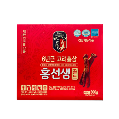 Cao Hồng Sâm 6 Năm Tuổi Hong Seon Gold Hàn Quốc - 2 Lọ X 250g, Tăng Cường Sức Khỏe, Quà Tặng Ý Nghĩa cho Người Thân