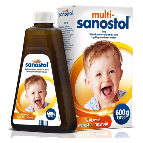 Vitamin Tổng Hợp Sanostol 600g - Chai Dễ Uống cho Trẻ Em từ 1 Tuổi - Hỗ Trợ Phát Triển Sức Khỏe và Tăng Cường Đề Kháng