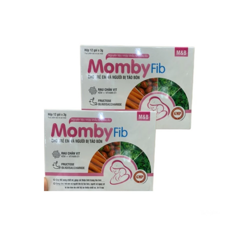 Cốm Vi Sinh Momby fib Màu Xanh và Màu Hồng