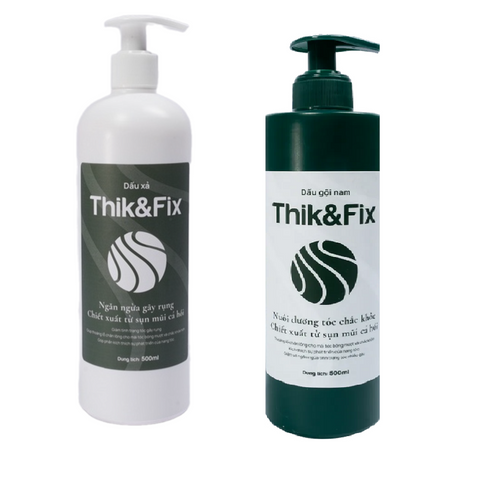Combo Dầu gội & xả hỗ trợ kích thích mọc tóc Thik&Fix dành cho Nam