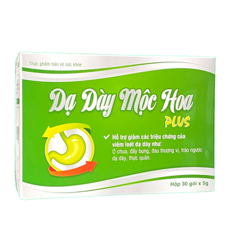 Dạ Dày Mộc Hoa Plus - Hỗ Trợ Tiêu Hóa, Thanh Lọc Cơ Thể - Hộp 30 Gói Chính Hãng Bigfa