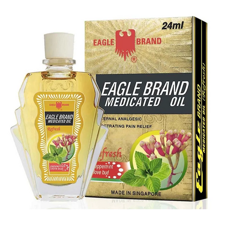Dầu gió Eagle Brand Medicated Oil Peppermint Clove Bud 24ml dầu vàng