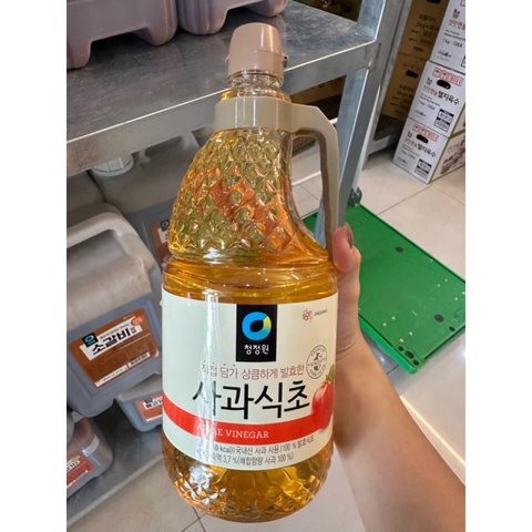 Giấm Táo Daesang Hàn Quốc 500ml - Giấm Tự Nhiên, Không Phụ Gia, Hỗ Trợ Tiêu Hóa Và Làm Đẹp Da