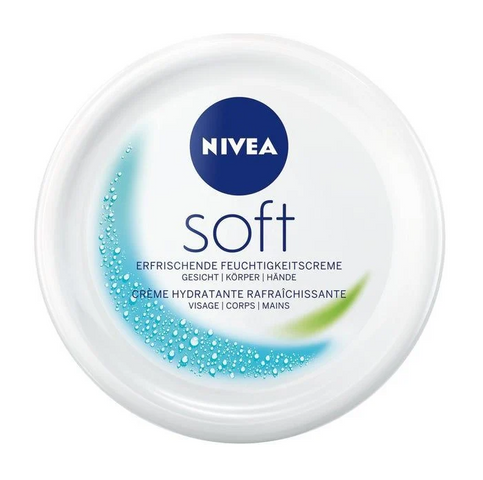 Kem Dưỡng Ẩm Nivea Soft 200ml Chính Hãng - Dưỡng Ẩm Da Mặt & Toàn Thân, Thấm Nhanh, Phù Hợp Mọi Loại Da