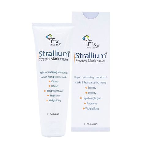 Kem Fixderma Strallium Stretch Mark Cream 75g - Hỗ trợ giảm rạn da cho bà bầu, làm mềm da, cải thiện độ đàn hồi hiệu quả.