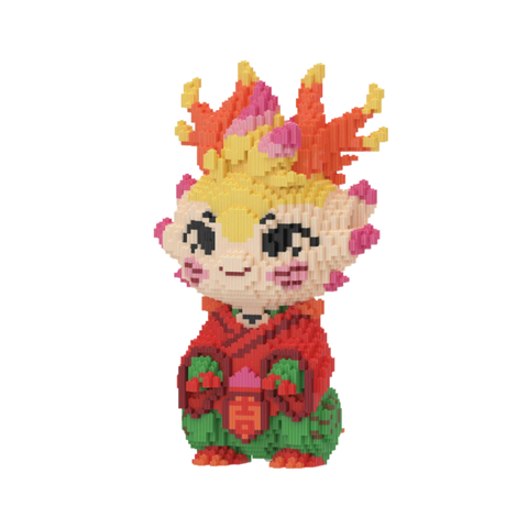 Mô hình lắp ráp rồng kimono đỏ 3D AZtoys - Đồ chơi sáng tạo cho trẻ em, trang trí nhà cửa, phát triển tư duy