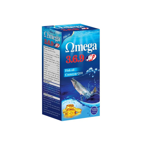 Viên uống Omega 3-6-9 (mẫu xanh) – Tăng cường thị lực, hỗ trợ sức khỏe tim mạch với Coenzym Q10, Vitamin E và A, 100 viên