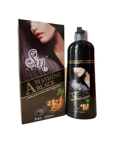 Dầu Gội Phủ Bạc Nhân Sâm Sin Hair Nhật Bản - Nhuộm Tóc Bạc Nhanh Chóng Chỉ Sau 15 Phút, Sản Phẩm Thiên Nhiên An Toàn cho Da