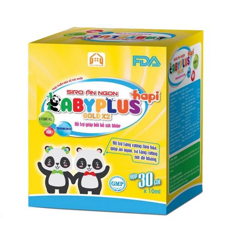 Siro Ăn Ngon Baby Plus Hỗ Trợ Tiêu Hóa Tốt Hộp 30 Gói
