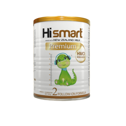 Sữa bột Hismart Premium số 2 cho bé từ 6-12 tháng - Bổ sung DHA, vitamin cao, hỗ trợ phát triển thể chất và trí tuệ, 400g/800g