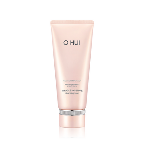 Sữa Rửa Mặt Dưỡng Ẩm Tạo Bọt Ohui Hồng Miracle Moisture - Làm Sạch Sâu, Cấp Ẩm Mịn Da, Phù Hợp Mọi Loại Da