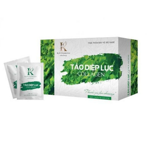 Tảo Diệp Lục Collagen KYO hỗ trợ dưỡng sáng da mờ nám