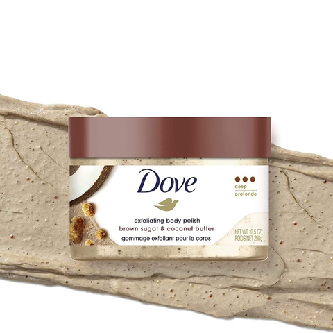 Tẩy Tế Bào Chết Dove Exfoliating Body Polish Scrub 298g - Brown Sugar