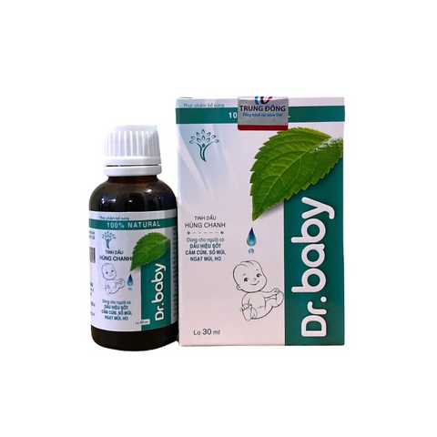 Tinh dầu húng chanh Dr.Baby Chính Hãng (Chai 30ml)