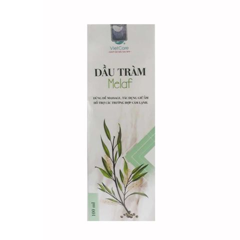 Tinh Dầu Tràm Vietcare 100ml - Giải Pháp Đa Dụng An Toàn Cho Trẻ Sơ Sinh, Mẹ Bầu, Người Lớn - Hỗ Trợ Giảm Cảm Cúm, Đau Bụng, Muỗi Cắn