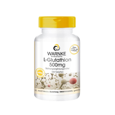 Viên Uống Trắng Da Warnke L-Glutathione 100 Viên - Dưỡng Trắng Từ Bên Trong, Hỗ Trợ Làm Sáng Da, Cải Thiện Vùng Da Sạm Màu