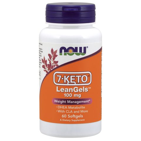 Viên Hỗ Trợ Giảm Cân 7-Keto LeanGels 100mg Now Foods - Giúp Đốt Cháy Mỡ Thừa, Tăng Cường Chuyển Hóa Chất Béo, 60 Viên