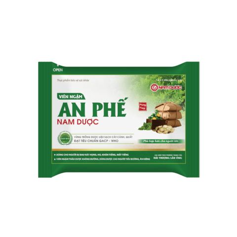Viên Ngậm An Phế Nam Dược - Hỗ Trợ Bổ Phế, Tiêu Đờm, Thanh Họng - Kẹo Ngậm Thảo Dược Cho Trẻ Em và Người Lớn