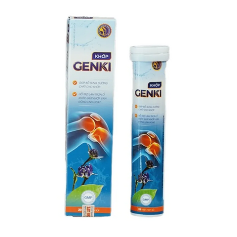 Viên Sủi Genki Hỗ Trợ Bổ Sung Dưỡng Chất Cho Khớp Hộp 20 viên