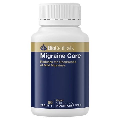 Viên uống BioCeuticals Migraine Care - Hỗ trợ giảm đau nửa đầu & tăng cường tuần hoàn, 60 viên của Úc