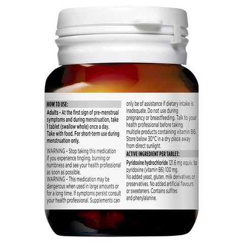 Viên Uống Bổ Sung Vitamin B6 Blackmores - Giảm Căng Thẳng Tiền Kinh Nguyệt, 40 Viên Hỗ Trợ Sức Khỏe Phụ Nữ