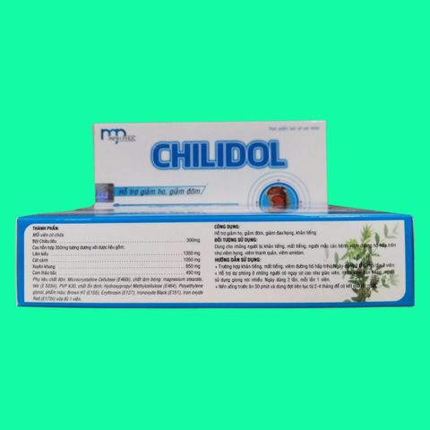 Viên Uống Chilidol Giảm Ho - Hỗ Trợ Tai Hại Đau Họng, Đờm - Hộp 30 Viên Thảo Mộc Tự Nhiên từ Công Ty Smard