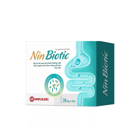 Viên Uống Hỗ Trợ Bổ Sung Lợi Khuẩn Đường Ruột NinBiotic Nam Dược - 20 Ống X 10ml, Duy Trì Sức Khỏe Tiêu Hóa Cho Trẻ Em Và Người Lớn